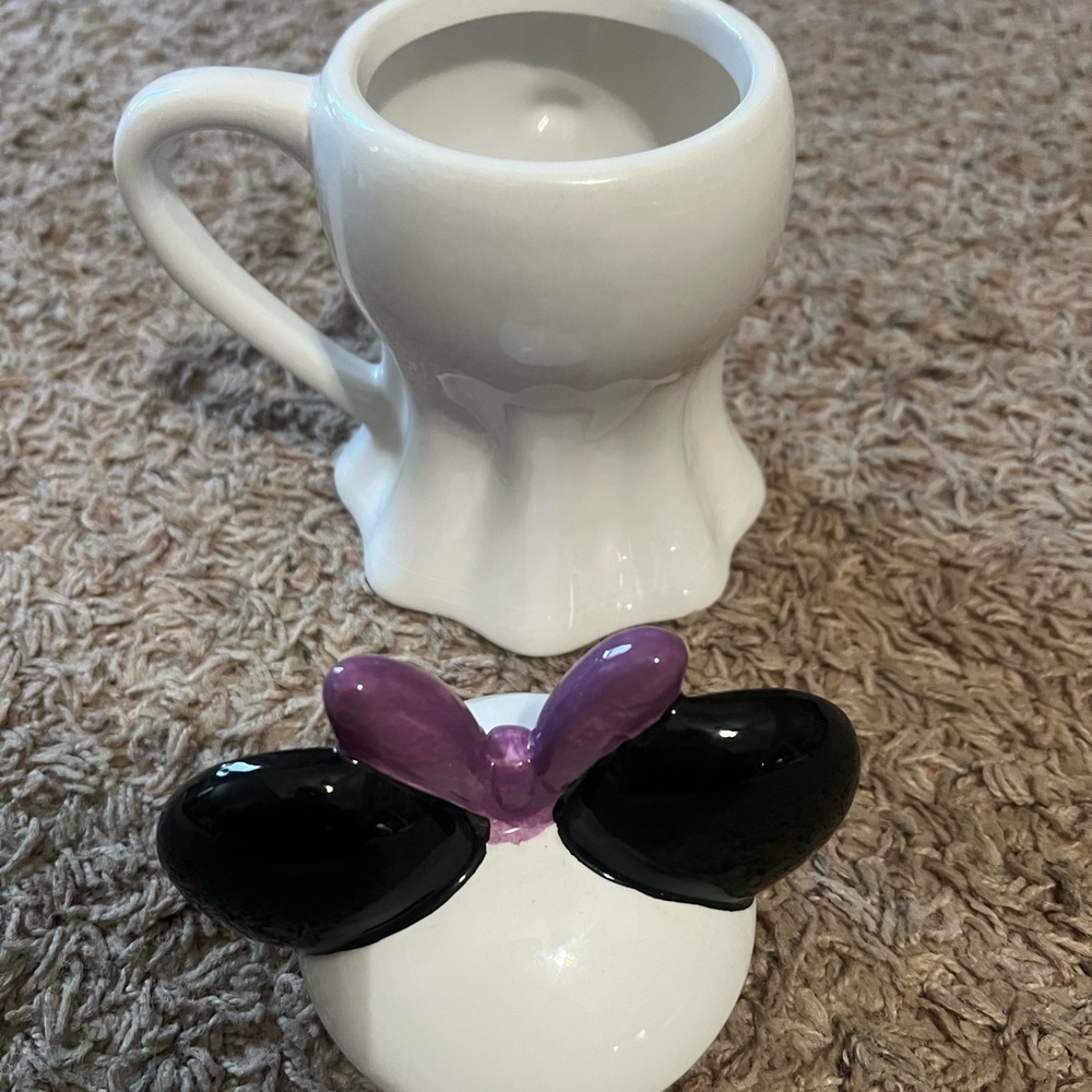 Disney Minnie Mouse Ghost Mug with Black and Purple Accents - Picture 4 of 4